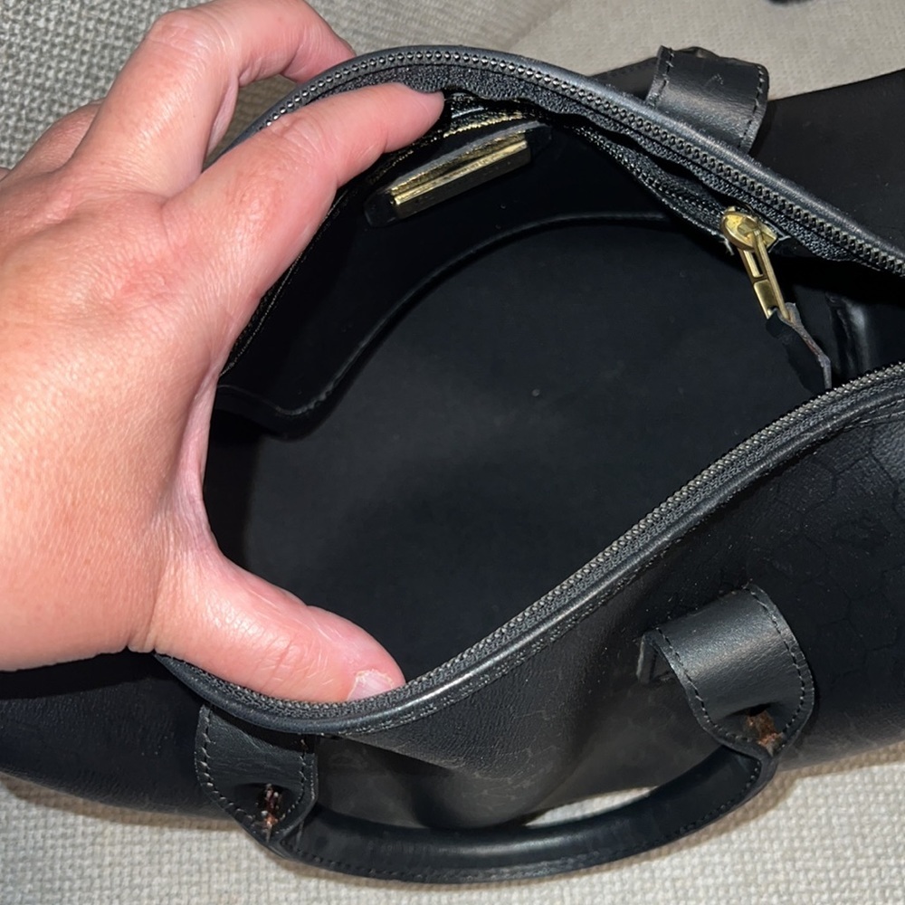 Authentic Dior Vintage Honeycomb Boston Bag Black - Picture 7 of 14